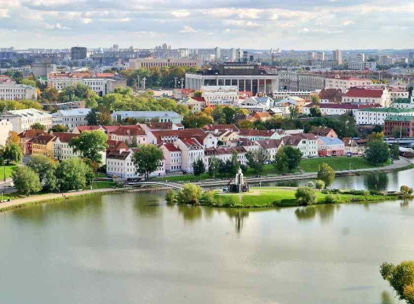 Троицкое предместье в городе Минске